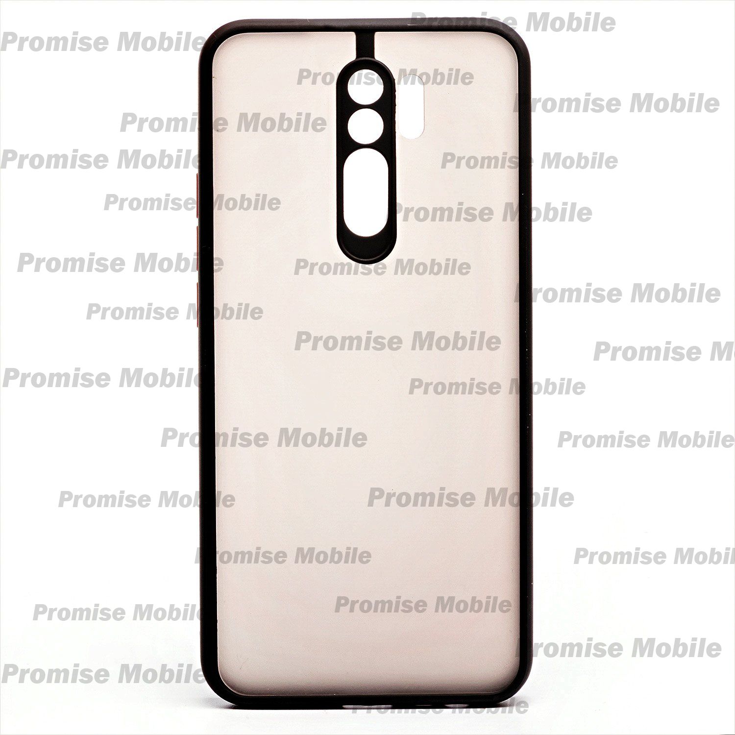 Чехол для Xiaomi Redmi 9 пластиковый с окантовкой <черный> ― Розничный PromiseMobile
