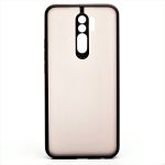 Чехол для Xiaomi Redmi 9 пластиковый с окантовкой <черный>