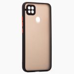 Чехол для Xiaomi Redmi 9C пластиковый с окантовкой <черный>
