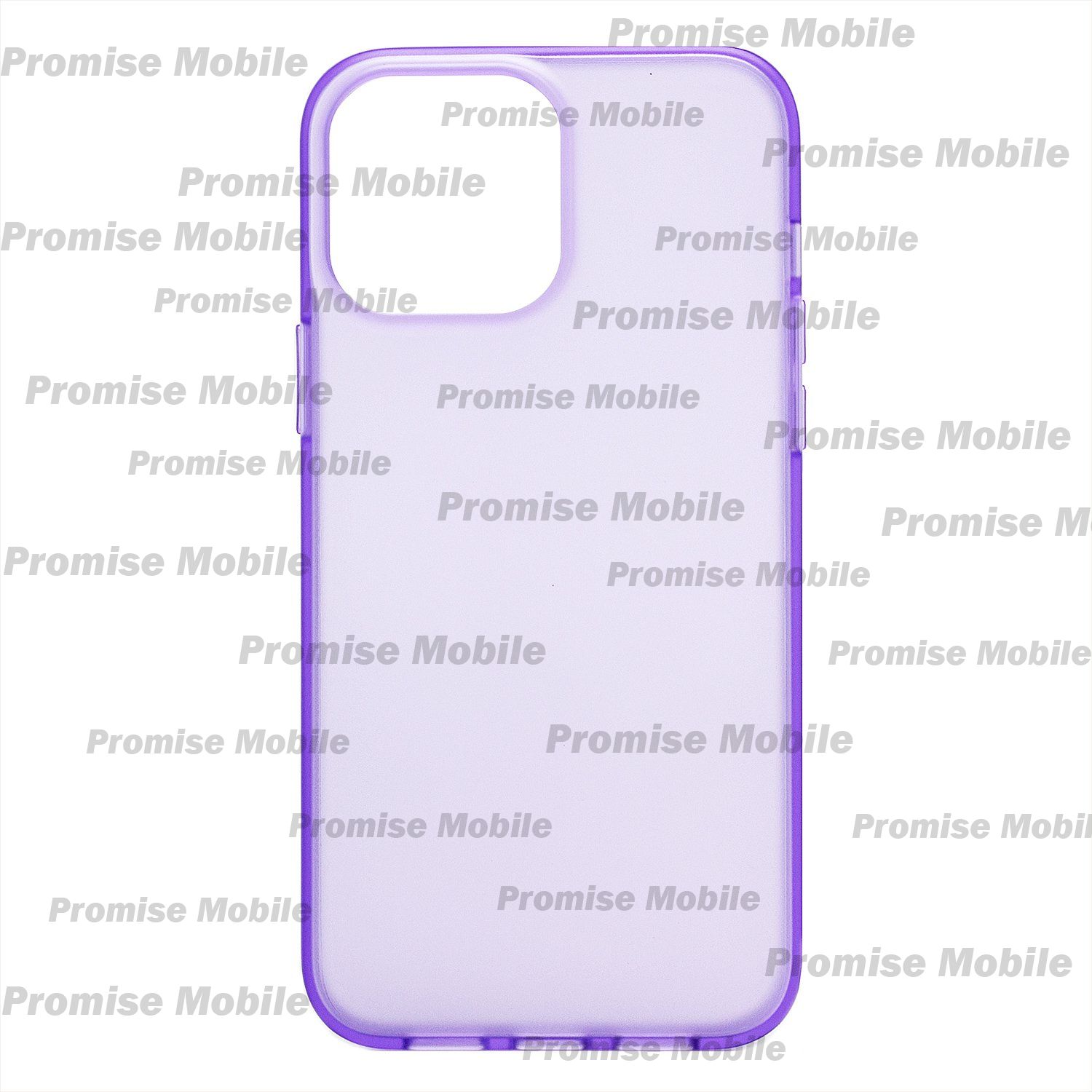 Чехол для Apple iPhone 13 Pro Max пластиковый с силиконовым бортиком №2 <фиолетовый> ― Розничный PromiseMobile