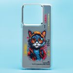 Чехол для Xiaomi Redmi Note 13 Pro 5G силиконовый (рис. 092/кот) <прозрачный>