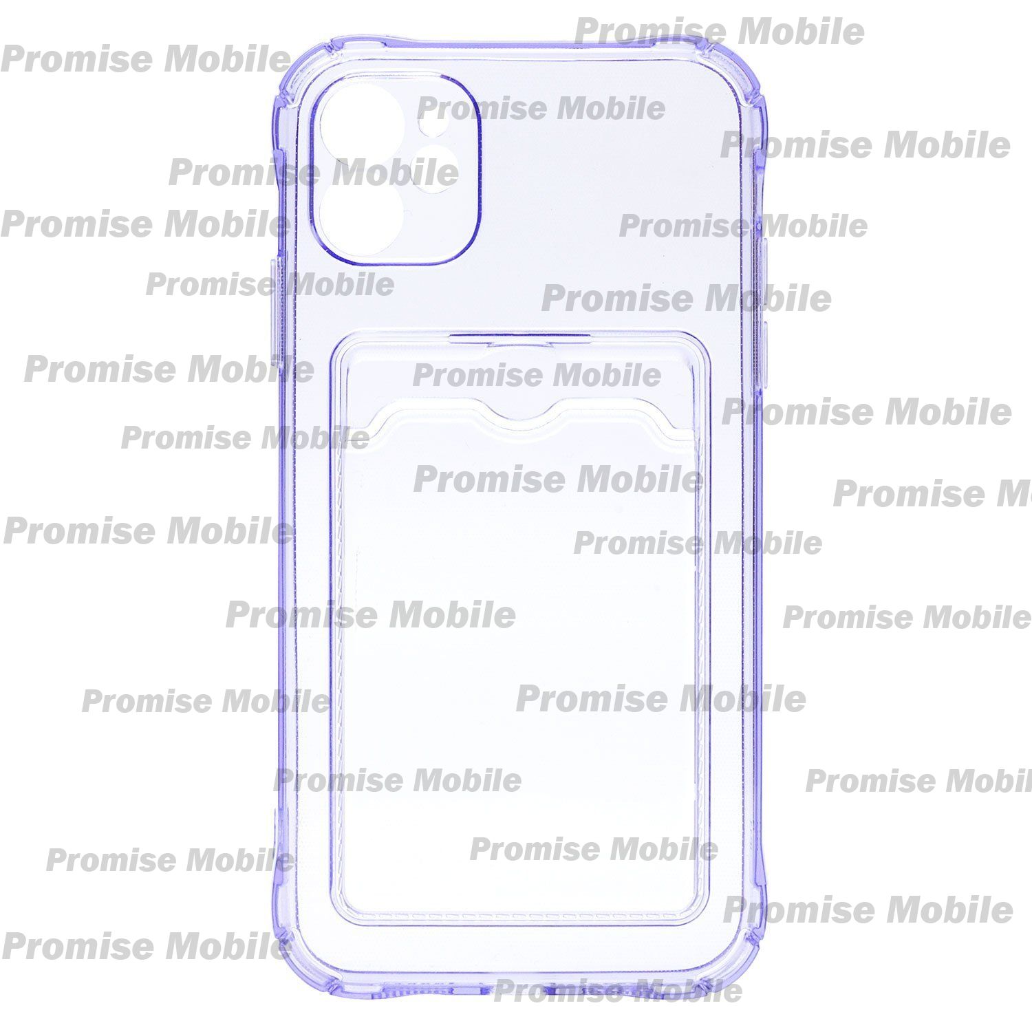 Чехол для Apple iPhone 11 силиконовый с картхолдером №2 <розовый> ― Розничный PromiseMobile