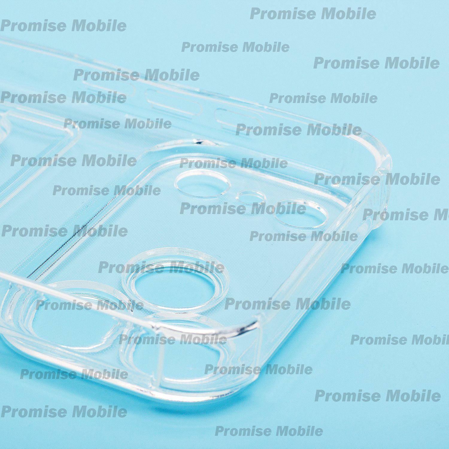 Чехол для Apple iPhone 17 Pro Max силиконовый с картхолдером №2 <прозрачный> ― Розничный PromiseMobile