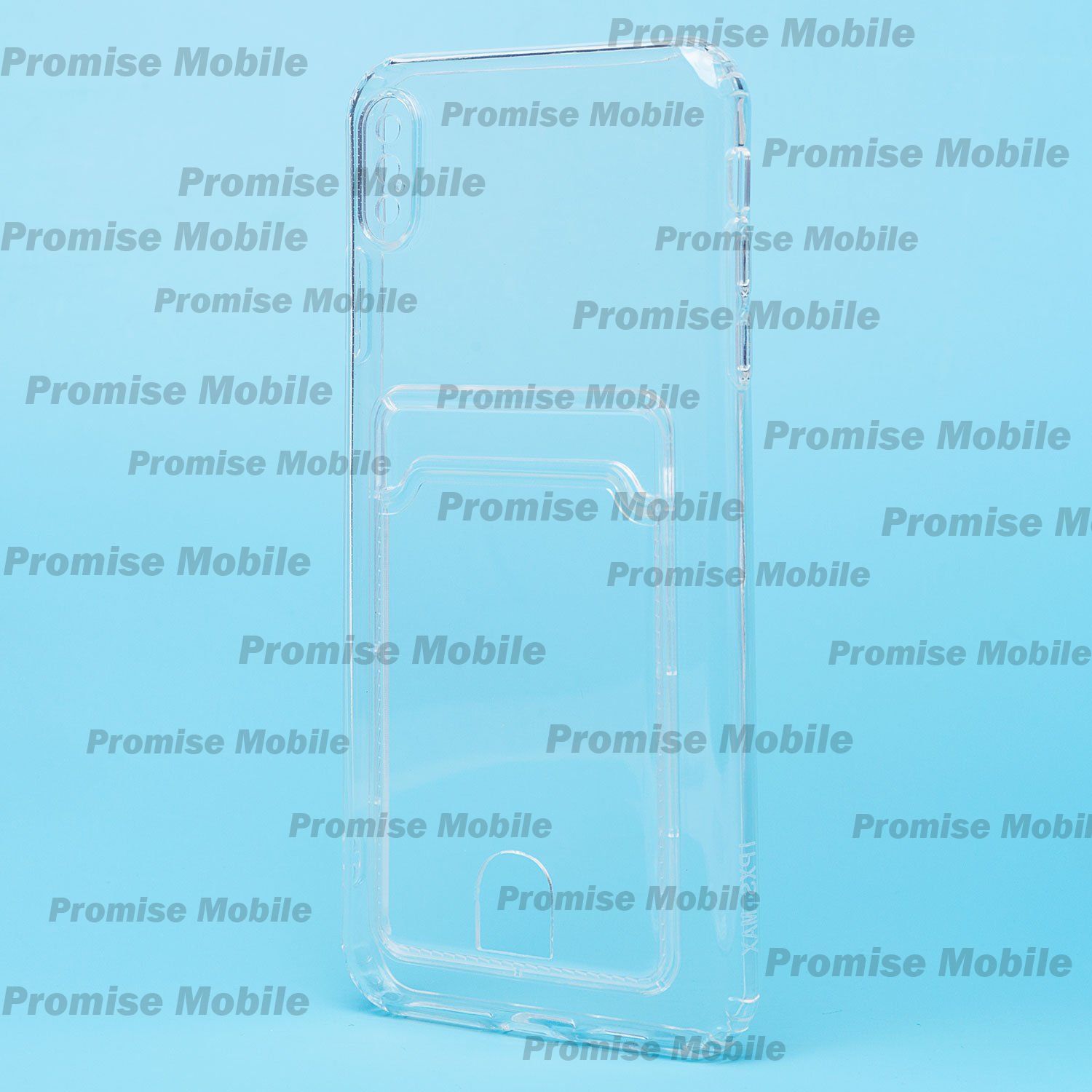 Чехол для Apple iPhone Xs Max силиконовый с картхолдером №2 <прозрачный> ― Розничный PromiseMobile