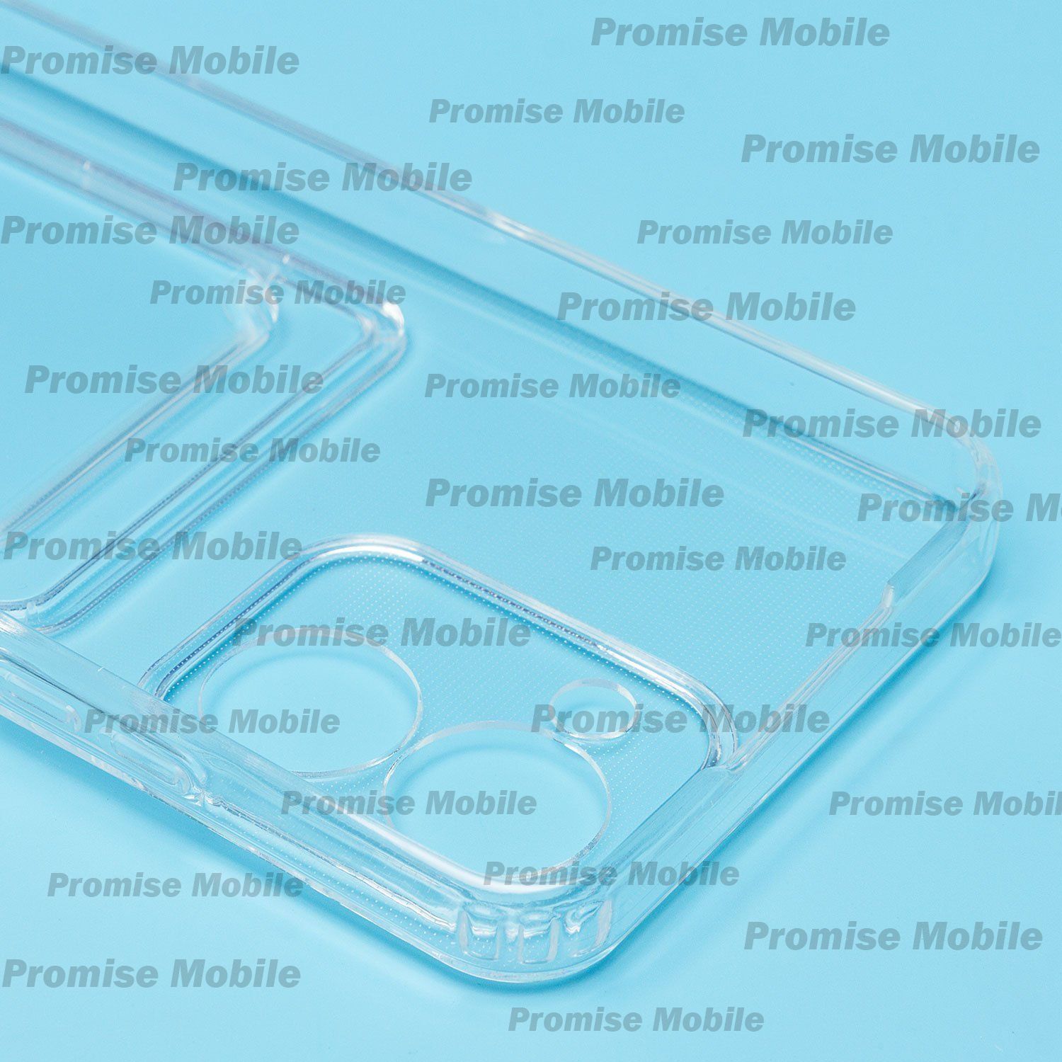 Чехол для Realme C33 силиконовый с картхолдером №2 <прозрачный> ― Розничный PromiseMobile