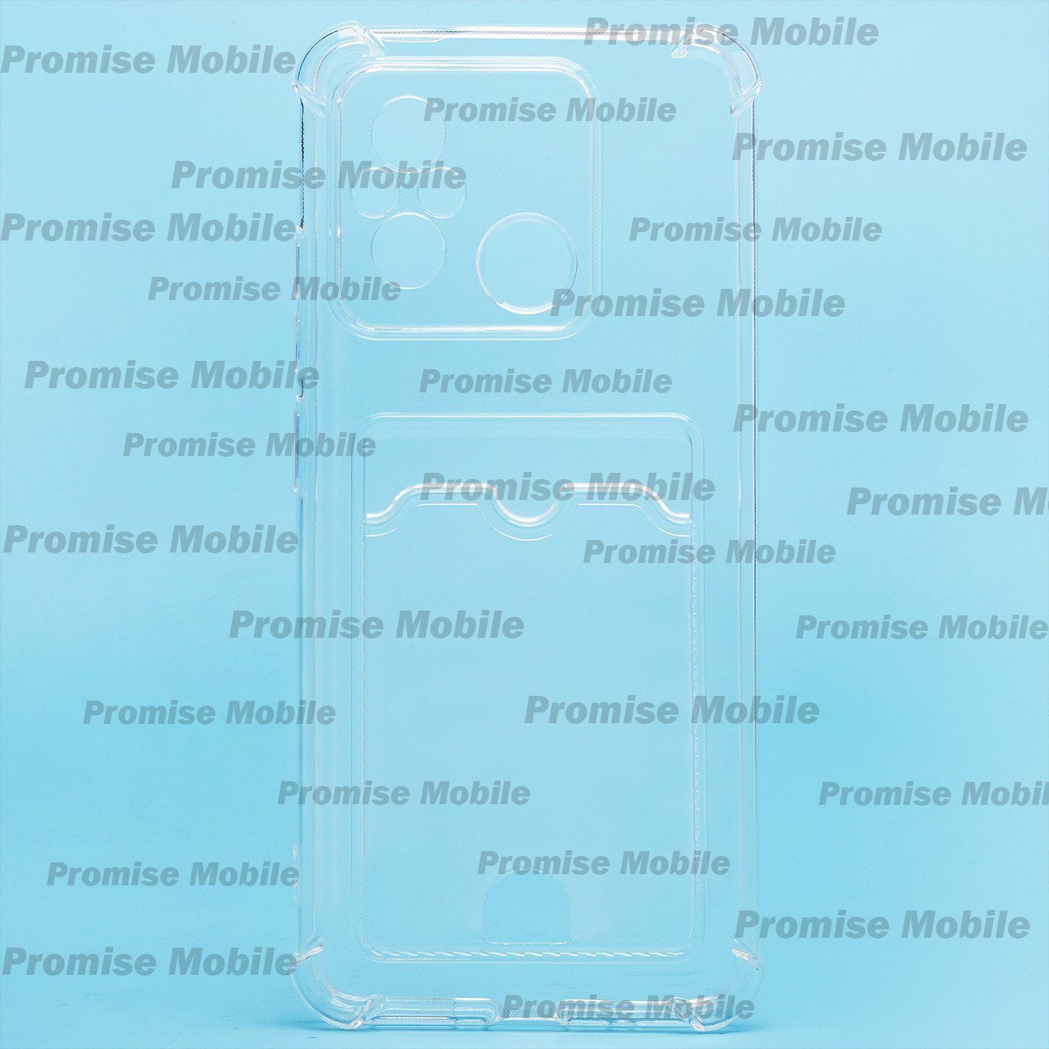 Чехол для Xiaomi Redmi 12C силиконовый с картхолдером №2 <прозрачный> ― Розничный PromiseMobile