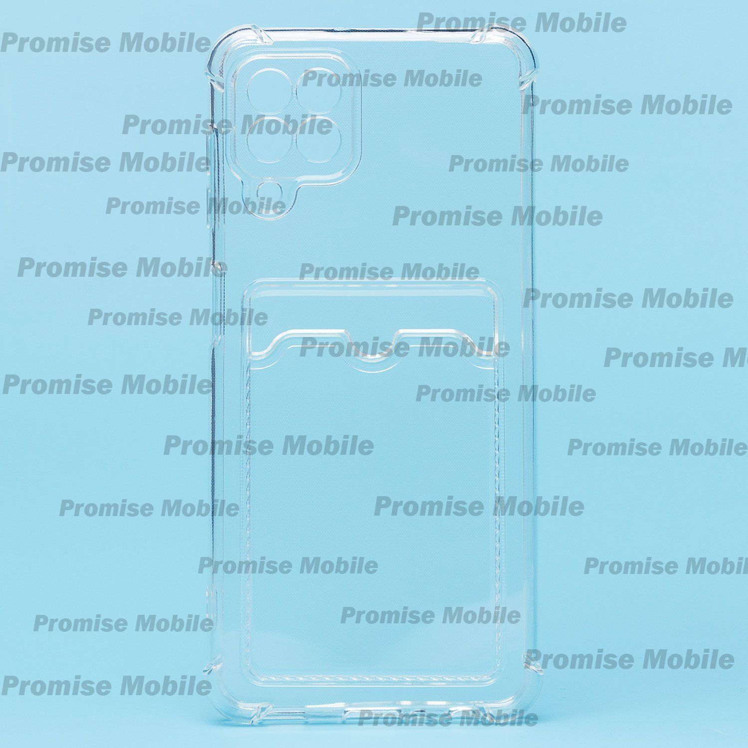 Чехол для Samsung SM-M225F (Galaxy M22) силиконовый с картхолдером <прозрачный> ― Розничный PromiseMobile