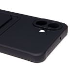 Чехол для Samsung SM-A075F (Galaxy A07) силиконовый с картхолдером №4 <черный>