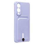 Чехол для Samsung SM-S937B (Galaxy S25 Edge) силиконовый с картхолдером №4 <светло-фиолетовый>