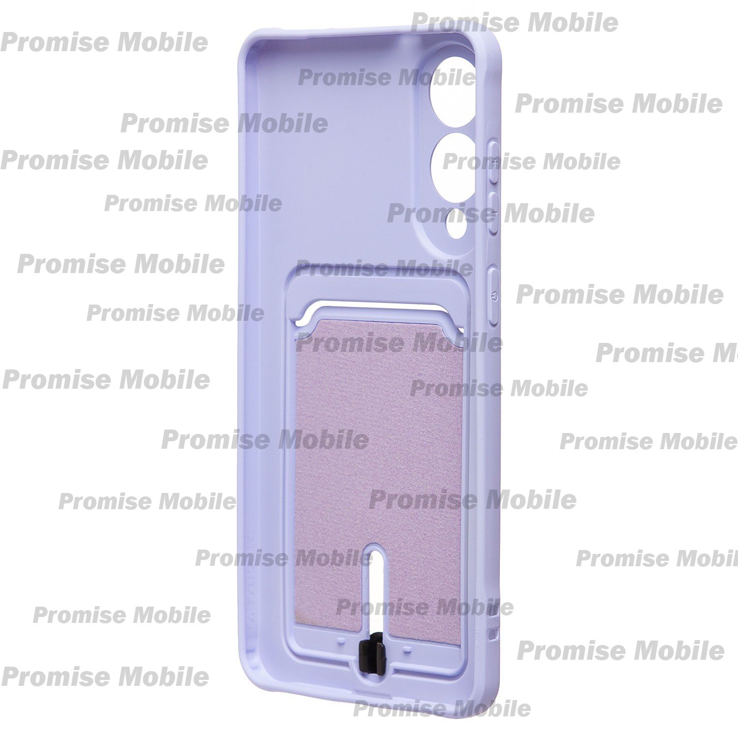 Чехол для Samsung SM-S937B (Galaxy S25 Edge) силиконовый с картхолдером №4 <светло-фиолетовый> ― Розничный PromiseMobile