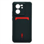Чехол для Xiaomi 13T силиконовый с картхолдером №4 <зеленый>