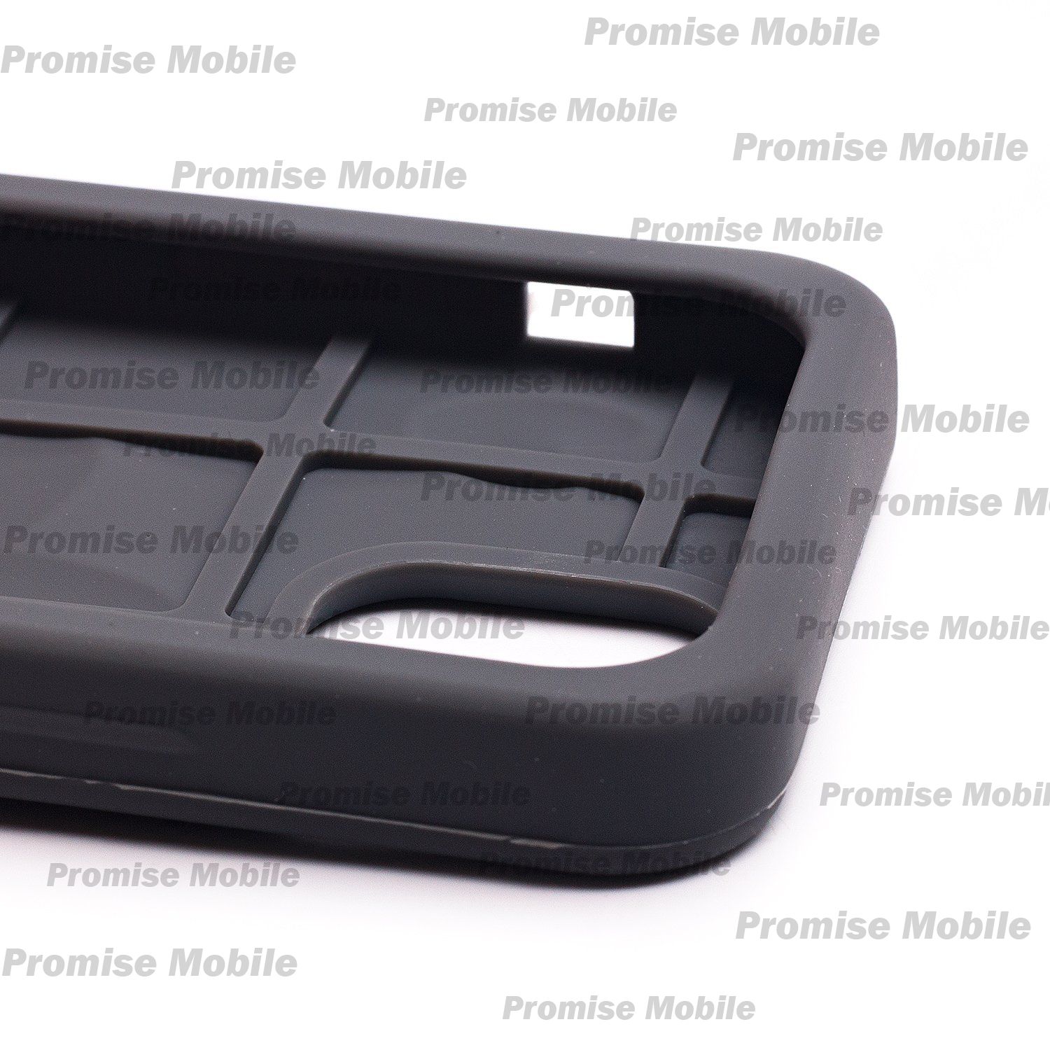 Чехол для Apple iPhone 11 Pro силиконовый 3D сердце <серый> ― Розничный PromiseMobile