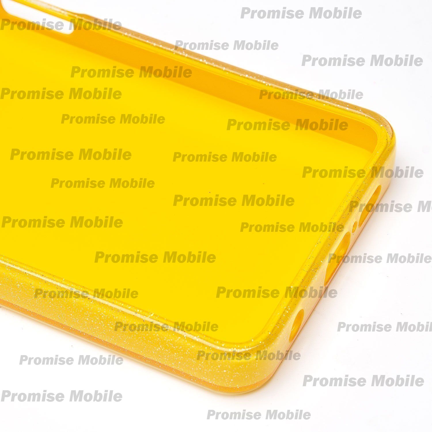 Чехол для Xiaomi Poco X3 Pro силиконовый с блестками №3 <желтый> ― Розничный PromiseMobile
