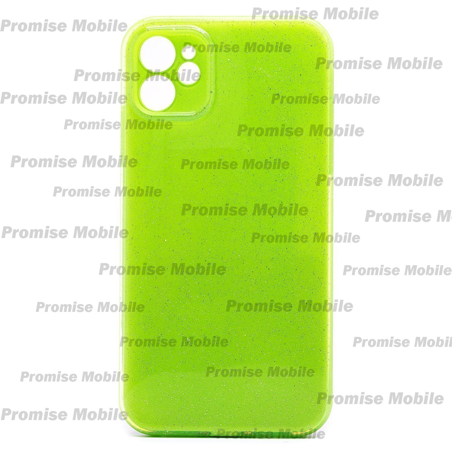 Чехол для Apple iPhone 11 силиконовый с блестками №3 <светло-зеленый> ― Розничный PromiseMobile