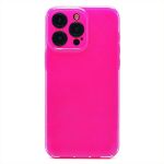 Чехол для Apple iPhone 15 Pro Max силиконовый с блестками №3 <розовый>