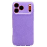 Чехол для Apple iPhone 17 Pro Max силиконовый с блестками №3 <светло-пурпурный>