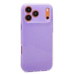 Чехол для Apple iPhone 17 Pro Max силиконовый с блестками №3 <светло-пурпурный>