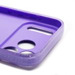 Чехол для Apple iPhone 17 Pro Max силиконовый с блестками №3 <светло-пурпурный>