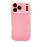 Чехол для Apple iPhone 17 Pro Max силиконовый с блестками №3 <светло-розовый>