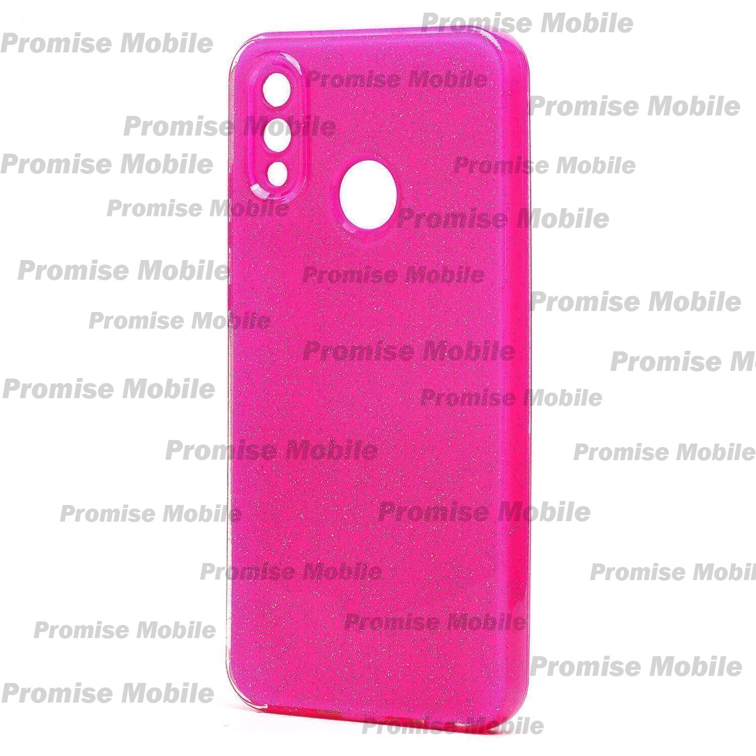 Чехол для Huawei Honor 10 Lite силиконовый с блестками №3 <розовый> ― Розничный PromiseMobile