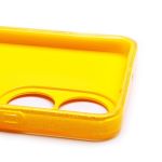 Чехол для Huawei Honor X7 силиконовый с блестками №3 <желтый>