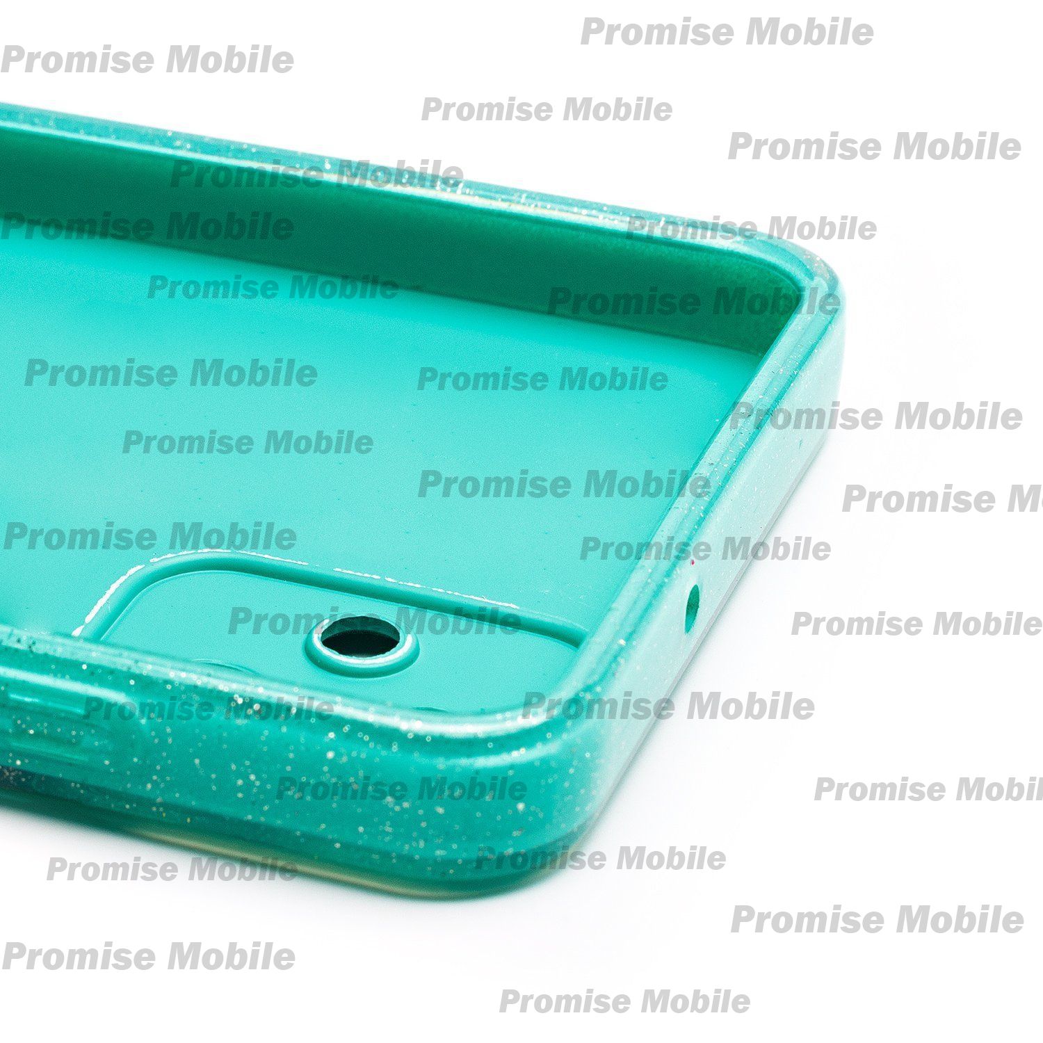 Чехол для Samsung SM-A055F (Galaxy A05) силиконовый с блестками №3 <мятный> ― Розничный PromiseMobile