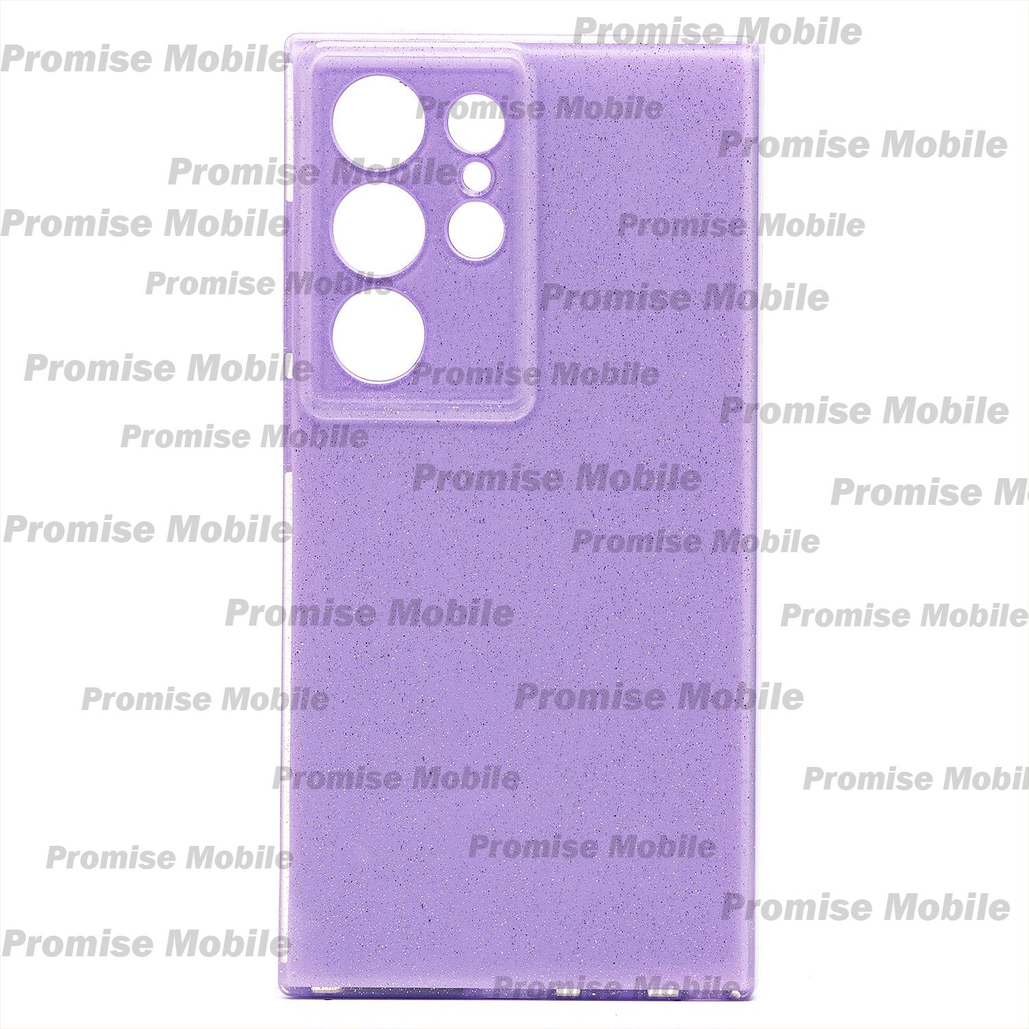 Чехол для Samsung SM-S928B (Galaxy S24 Ultra) силиконовый с блестками №3 <светло-фиолетовый> ― Розничный PromiseMobile