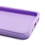 Чехол для Xiaomi 220333QAG силиконовый с блестками №3 <светло-фиолетовый>