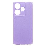 Чехол для Xiaomi Redmi 13 силиконовый с блестками №3 <светло-фиолетовый>