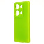 Чехол для Xiaomi 23117RA68G силиконовый с блестками №3 <светло-зеленый>