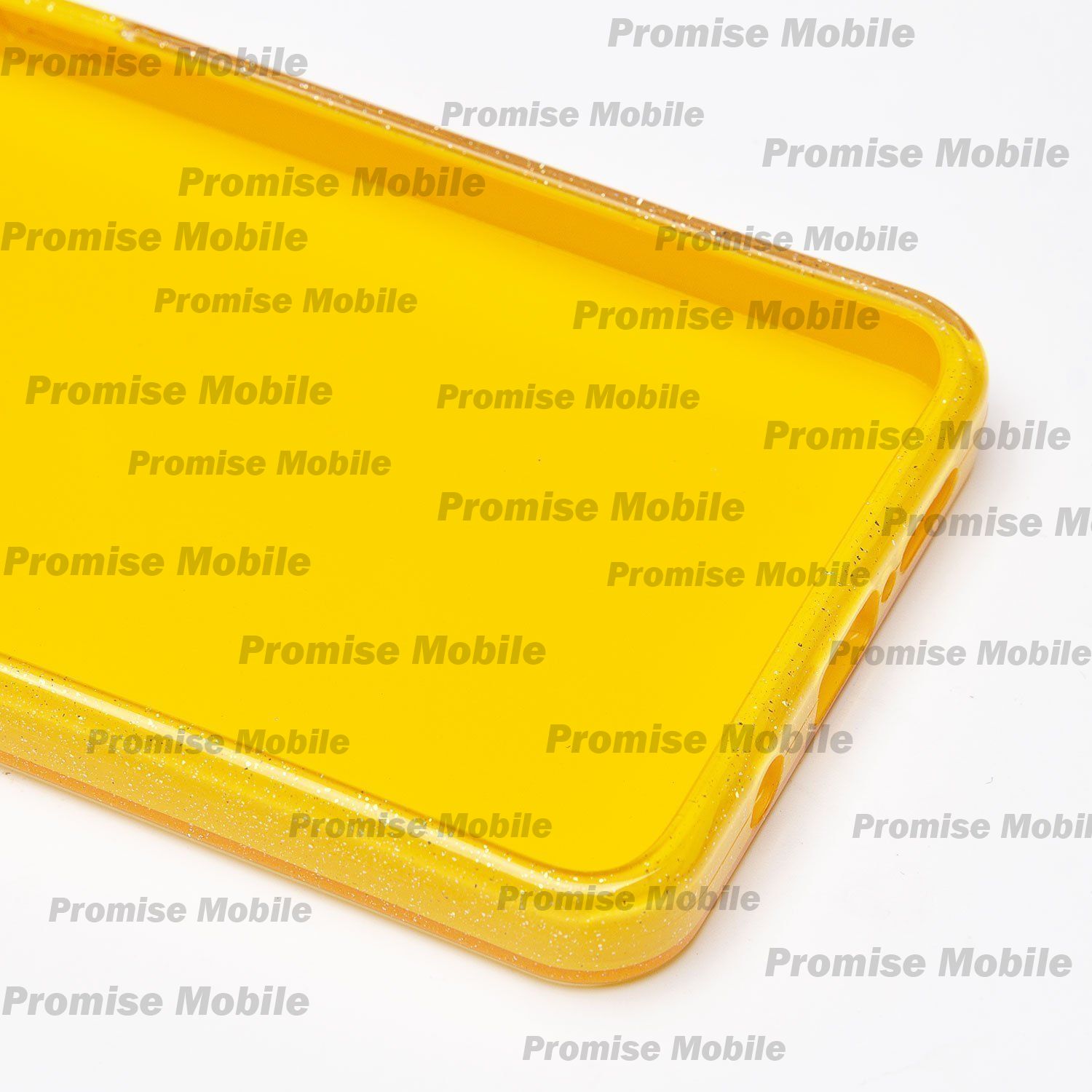 Чехол для Xiaomi M1906G7I силиконовый с блестками №3 <желтый> ― Розничный PromiseMobile