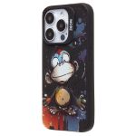 Чехол для Apple iPhone 15 Pro силиконовый (рис. 335/обезьяна) <черный>