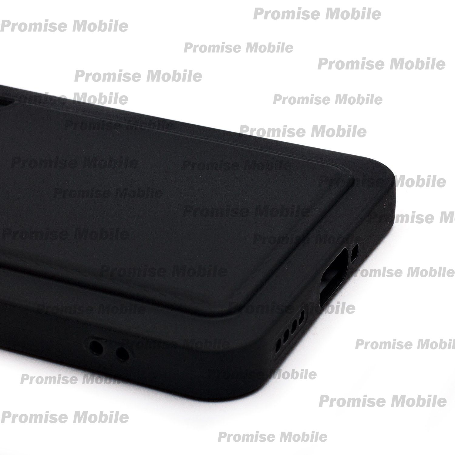 Чехол для Realme RMX5070 силиконовый с картхолдером №9 <черный> ― Розничный PromiseMobile