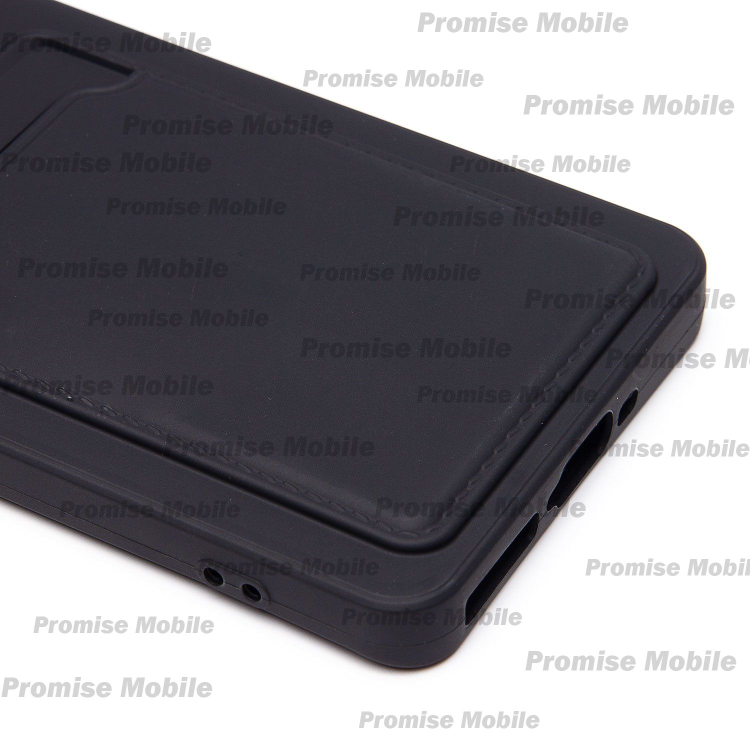 Чехол для Xiaomi Poco X7 силиконовый с картхолдером №9 <черный> ― Розничный PromiseMobile