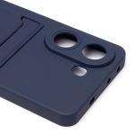 Чехол для Xiaomi Poco X7 Pro силиконовый с картхолдером №9 <темно-синий>