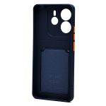 Чехол для Xiaomi Redmi Note 14 силиконовый с картхолдером №9 <темно-синий>