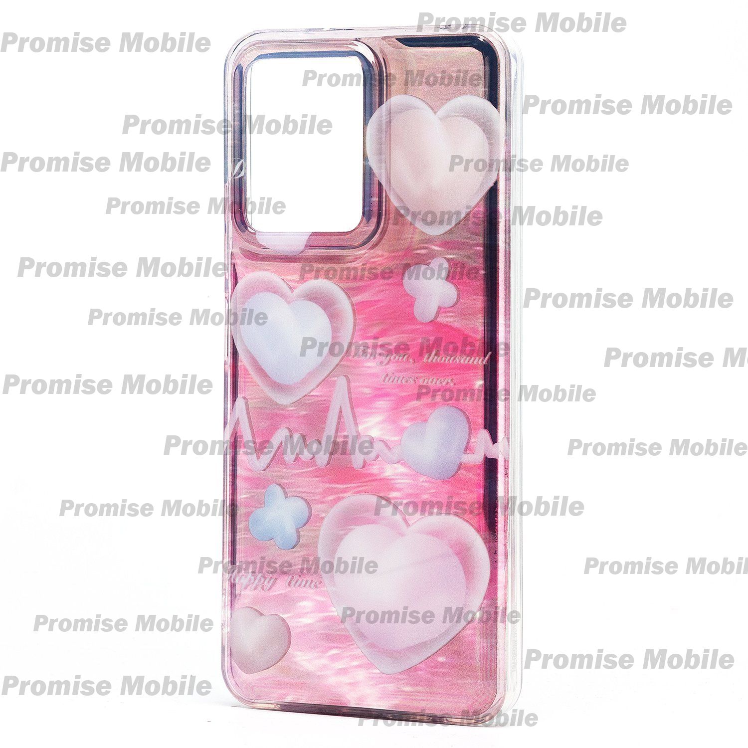Чехол для Xiaomi 23021RAA2Y силиконовый (рис. 339) <розовый> ― Розничный PromiseMobile