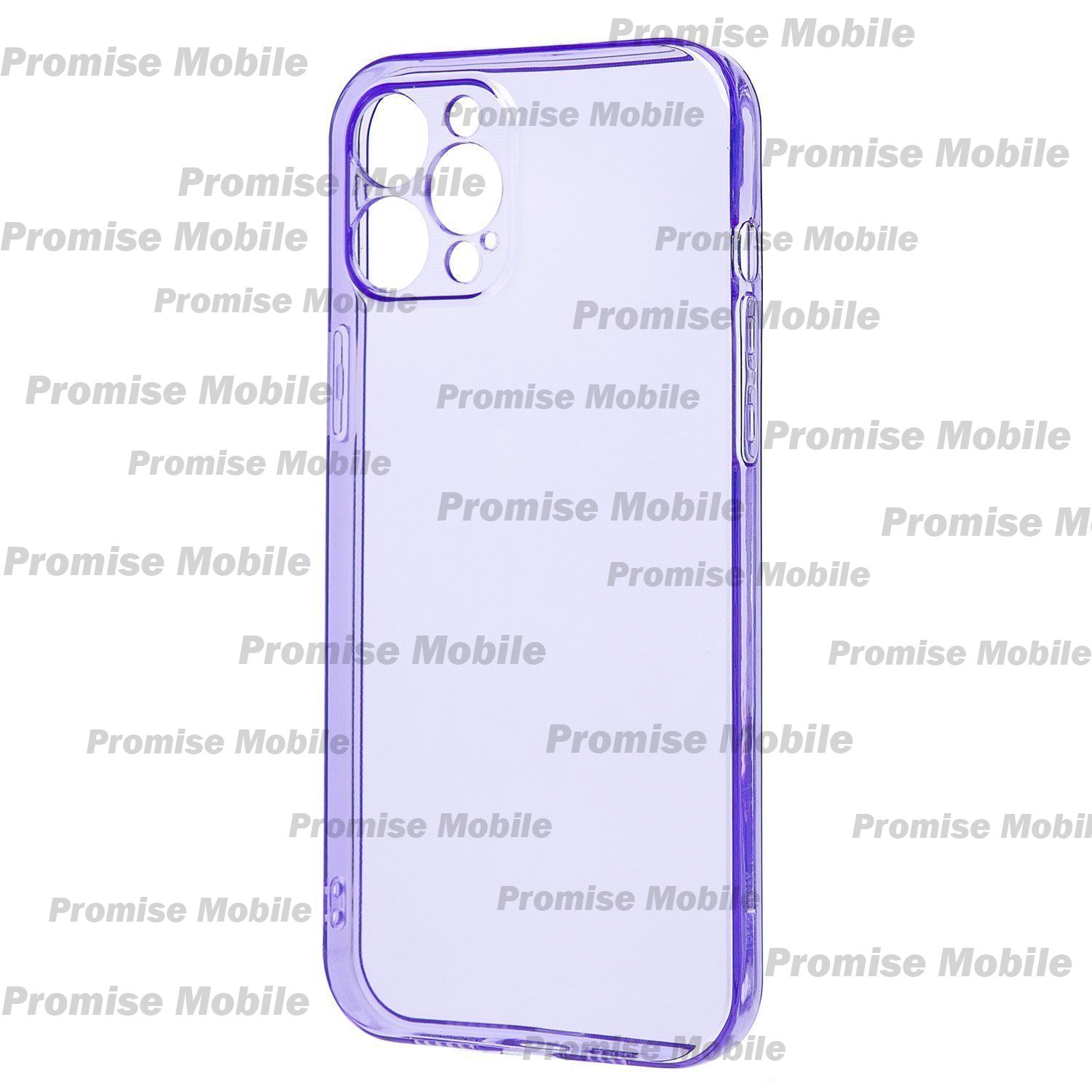 Чехол для Apple iPhone 12 Pro Max силиконовый глянцевый №3 <фиолетовый> ― Розничный PromiseMobile