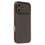 Чехол для Apple iPhone 16 силиконовый с закрытой камерой <черный>