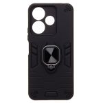 Чехол для Xiaomi Redmi 13 силиконовый противоударный с кольцом <черный>