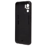 Чехол для Xiaomi Poco M5s силиконовый противоударный с кольцом <черный>