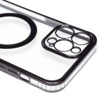Чехол для Apple iPhone 13 Pro Max силиконовый MagSafe на ремешке <черный>
