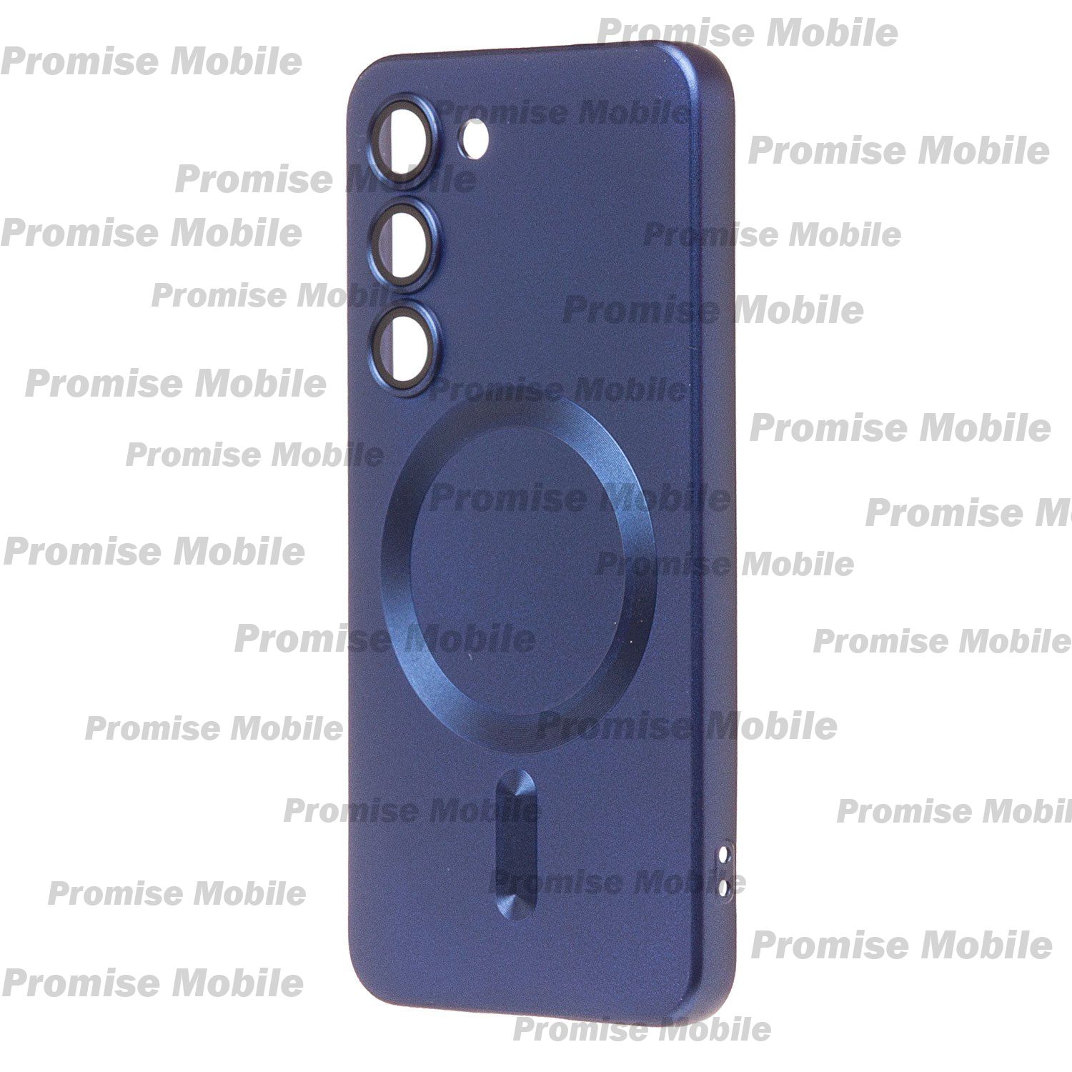 Чехол для Samsung SM-S911B (Galaxy S23) силиконовый Matte MagSafe <темно-синий> ― Розничный PromiseMobile