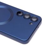 Чехол для Samsung SM-S911B (Galaxy S23) силиконовый Matte MagSafe <темно-синий>