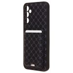 Чехол для Samsung SM-A245F (Galaxy A24) силиконовый с картхолдером №8 <черный>