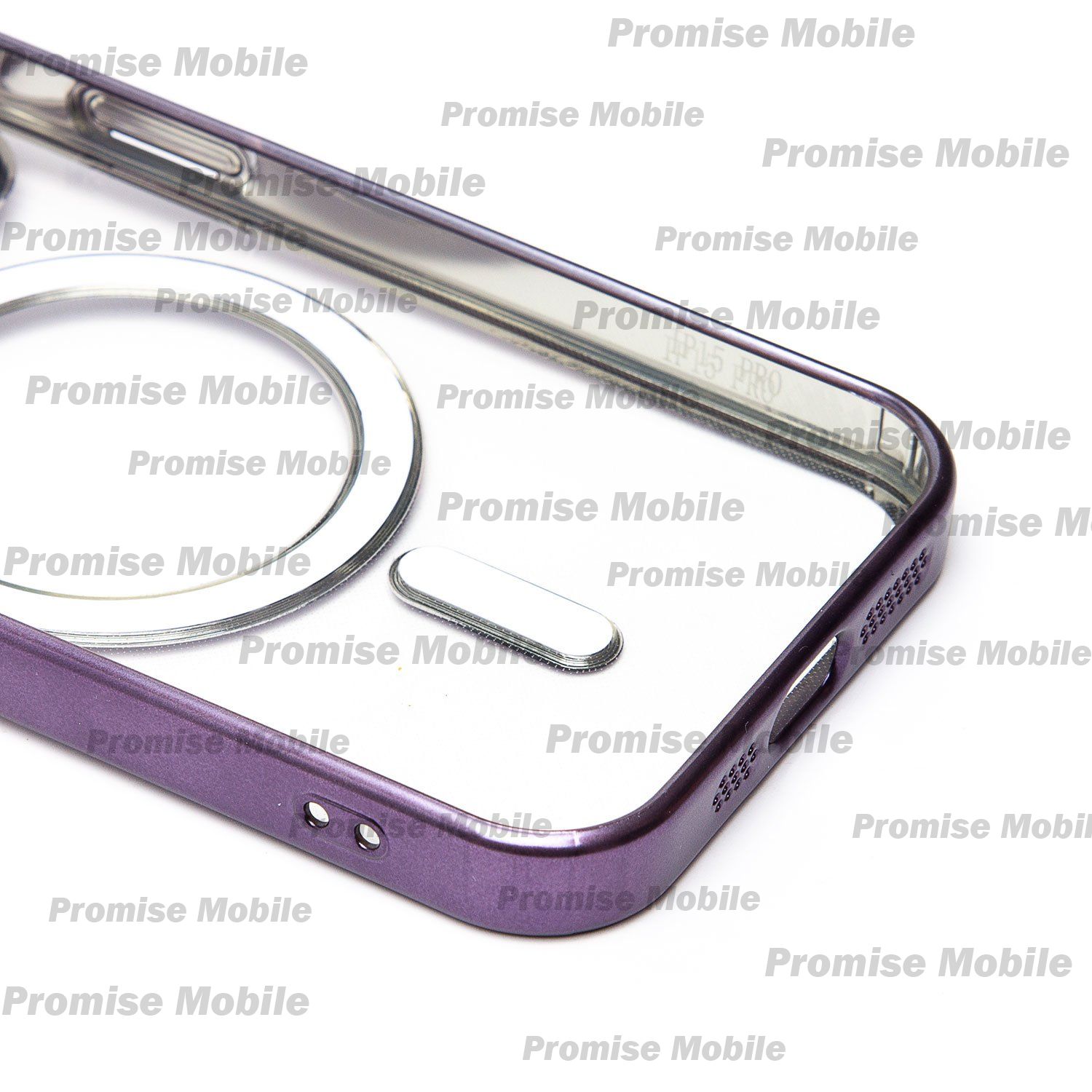 Чехол для Apple iPhone 15 Pro силиконовый MagSafe №7 <темно-фиолетовый> ― Розничный PromiseMobile