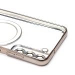 Чехол для Samsung SM-G990B (Galaxy S21 FE) силиконовый MagSafe №7 <титановый>