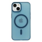 Чехол для Apple iPhone 14 пластиковый MagSafe Vawi №2 <темно-синий>