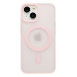 Чехол для Apple iPhone 14 пластиковый MagSafe Vawi №2 <светло-розовый>