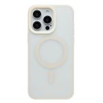 Чехол для Apple iPhone 15 Pro Max пластиковый MagSafe Vawi №2 <белый>